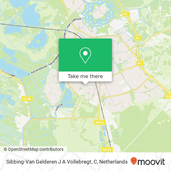 Sibbing-Van Gelderen J A Vollebregt, C kaart