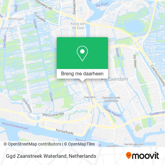 Ggd Zaanstreek Waterland kaart