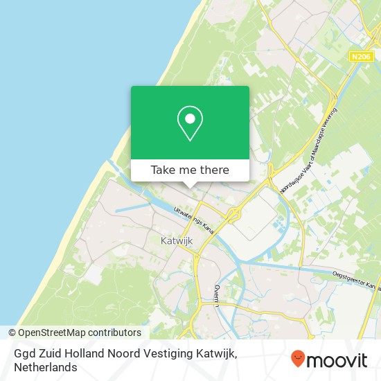 Ggd Zuid Holland Noord Vestiging Katwijk kaart