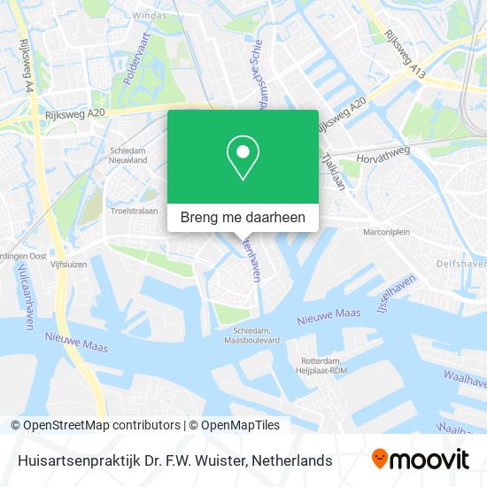 Huisartsenpraktijk Dr. F.W. Wuister kaart