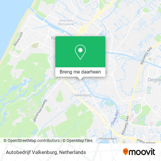 Autobedrijf Valkenburg kaart