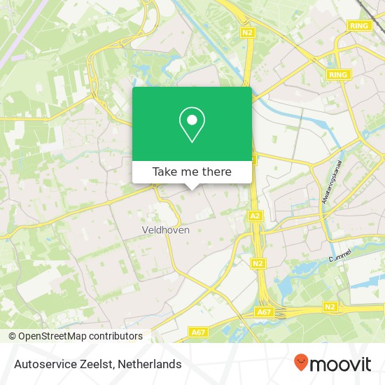 Autoservice Zeelst kaart