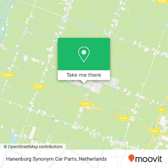 Hanenburg Synonym Car Parts kaart