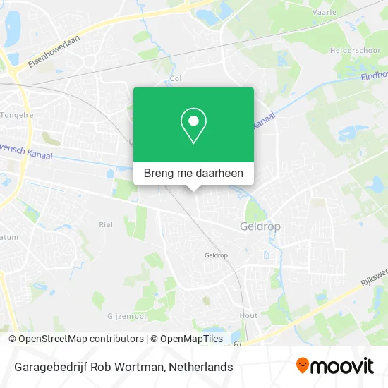 Garagebedrijf Rob Wortman kaart