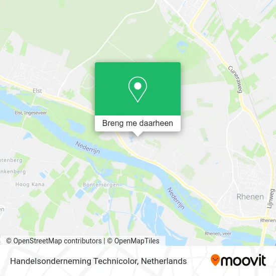 Handelsonderneming Technicolor kaart