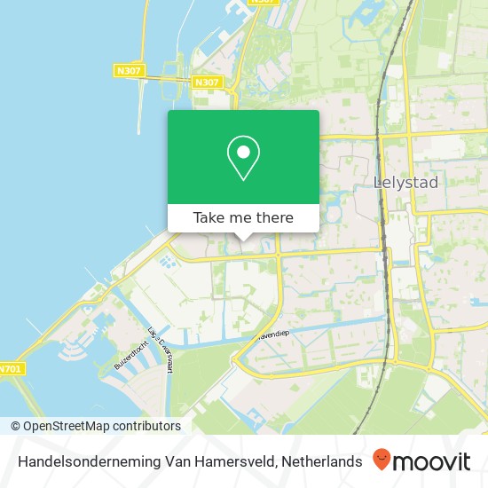 Handelsonderneming Van Hamersveld kaart