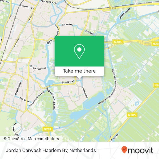 Jordan Carwash Haarlem Bv kaart