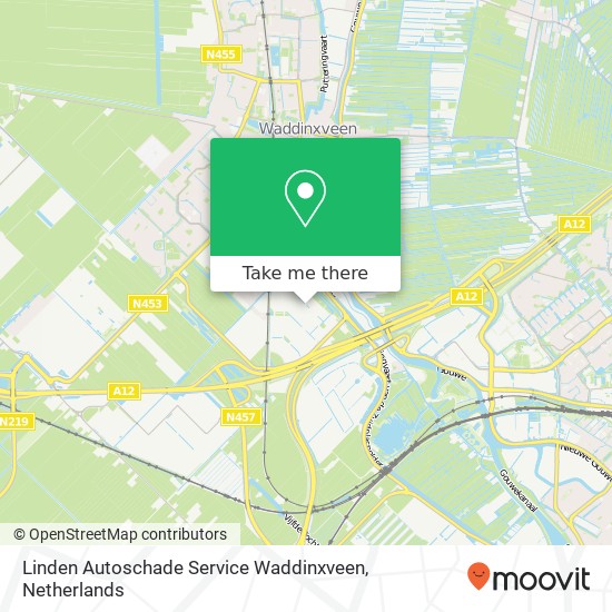 Linden Autoschade Service Waddinxveen kaart