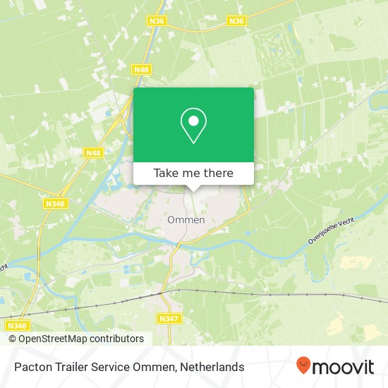 Pacton Trailer Service Ommen kaart