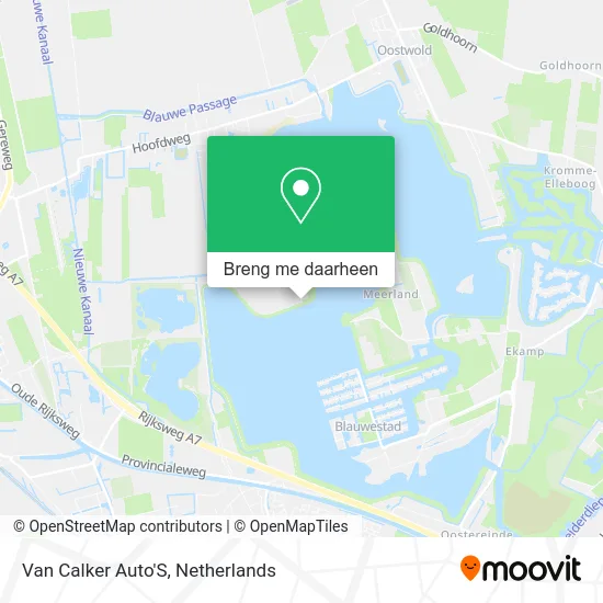 Van Calker Auto'S kaart