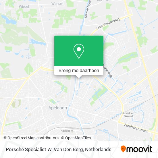Porsche Specialist W. Van Den Berg kaart