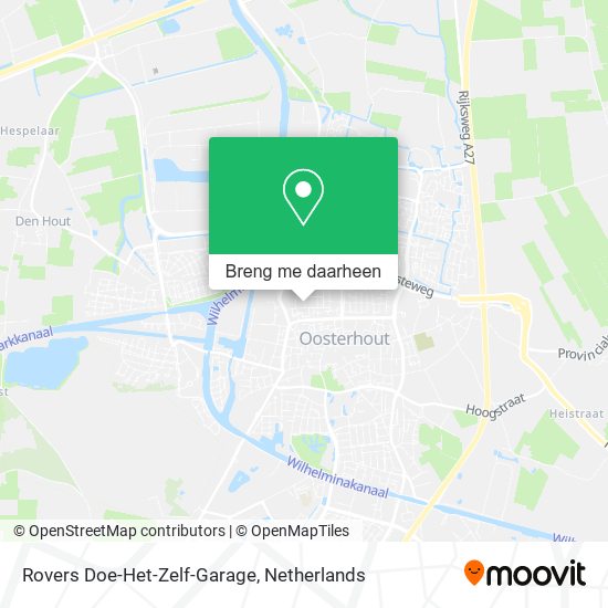 Rovers Doe-Het-Zelf-Garage kaart
