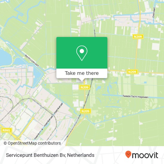 Servicepunt Benthuizen Bv kaart