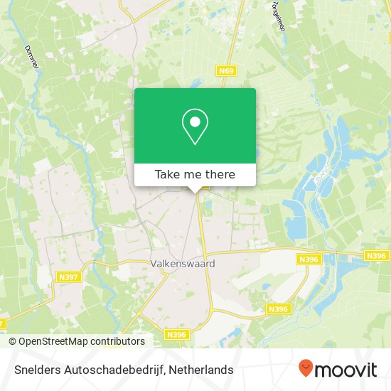 Snelders Autoschadebedrijf kaart