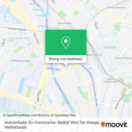 Autoschade- En Constructie- Bedrijf Wim Ter Steege kaart