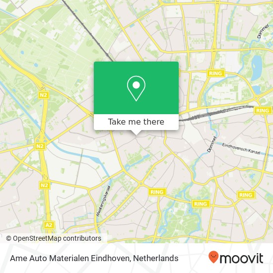 Ame Auto Materialen Eindhoven kaart