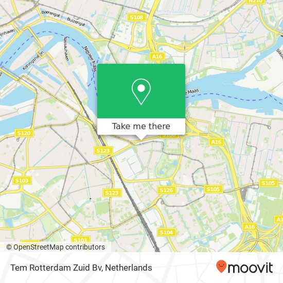 Tem Rotterdam Zuid Bv kaart