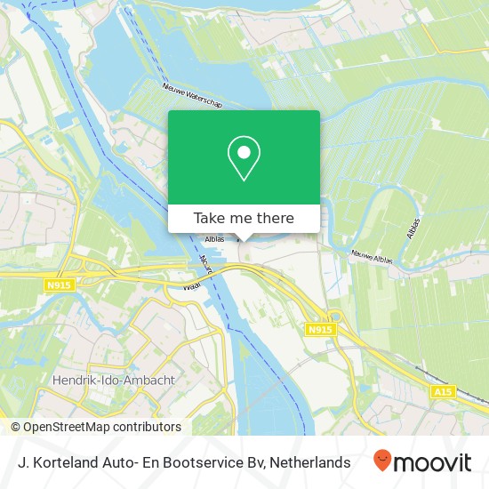 J. Korteland Auto- En Bootservice Bv kaart