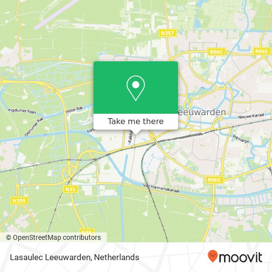 Lasaulec Leeuwarden kaart