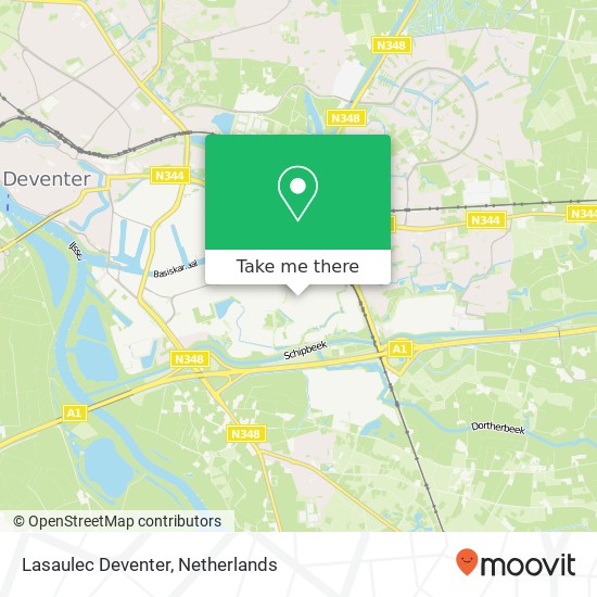 Lasaulec Deventer kaart