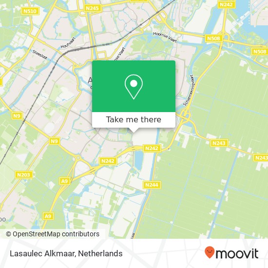 Lasaulec Alkmaar kaart