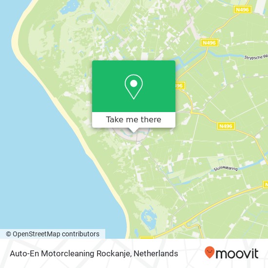 Auto-En Motorcleaning Rockanje kaart