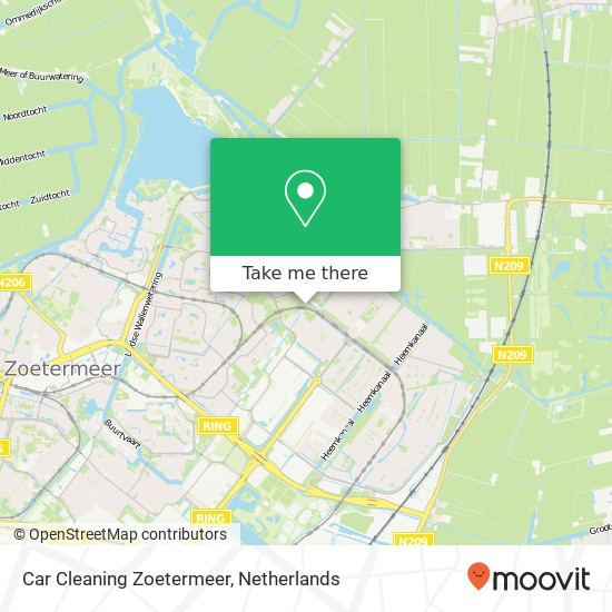 Car Cleaning Zoetermeer kaart