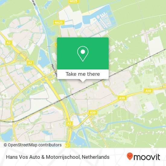 Hans Vos Auto & Motorrijschool kaart