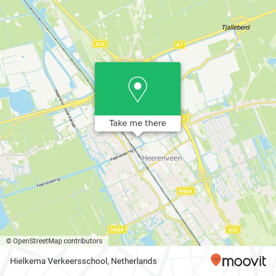 Hielkema Verkeersschool kaart