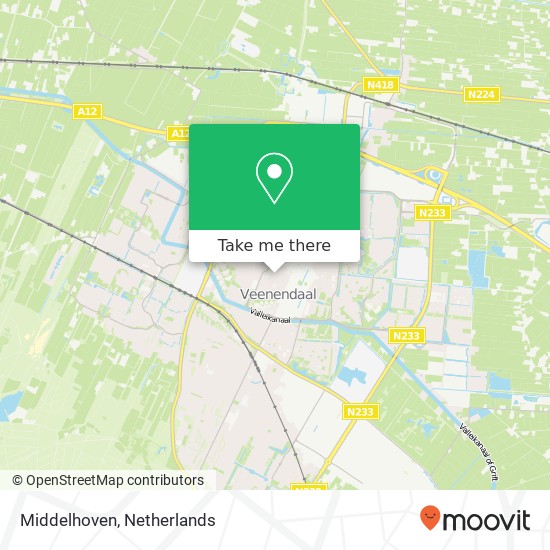 Middelhoven kaart