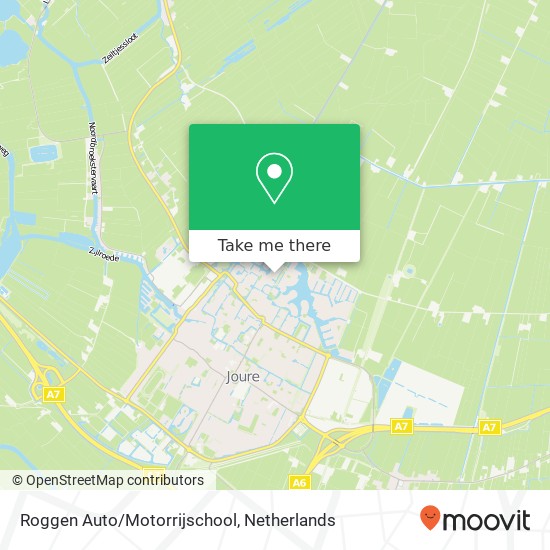 Roggen Auto/Motorrijschool kaart