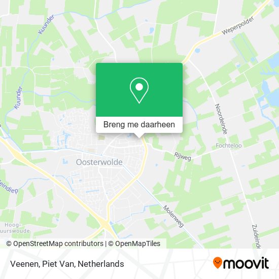 Veenen, Piet Van kaart