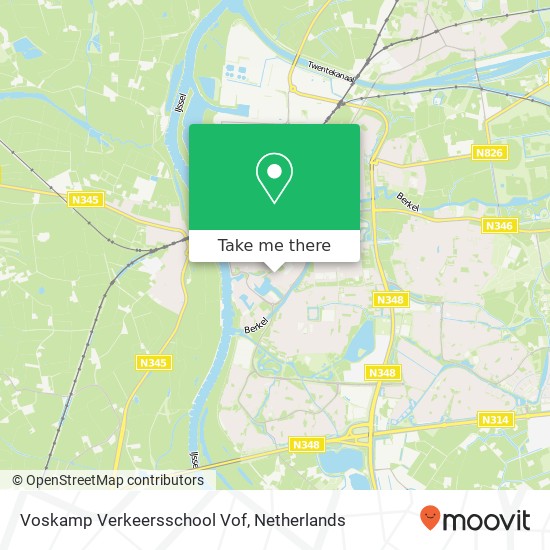 Voskamp Verkeersschool Vof kaart