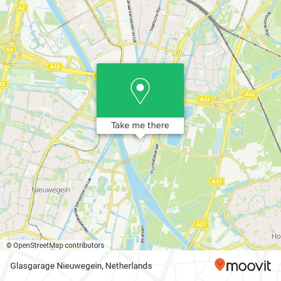 Glasgarage Nieuwegein kaart
