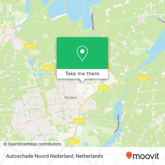 Autoschade Noord Nederland kaart