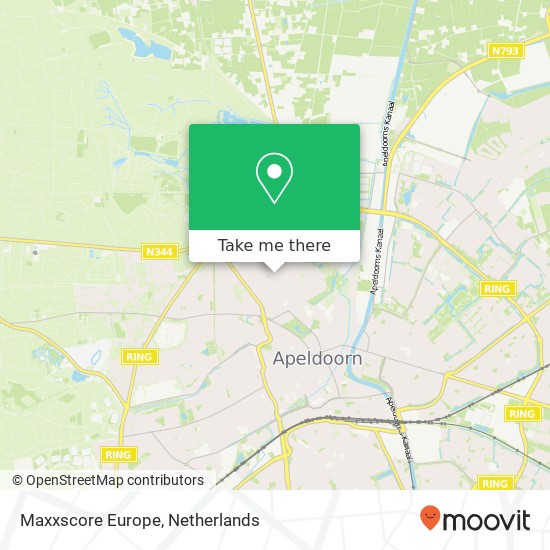 Maxxscore Europe kaart