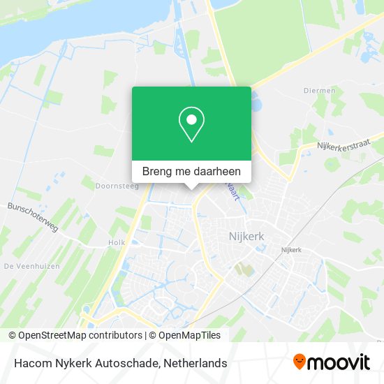 Hacom Nykerk Autoschade kaart