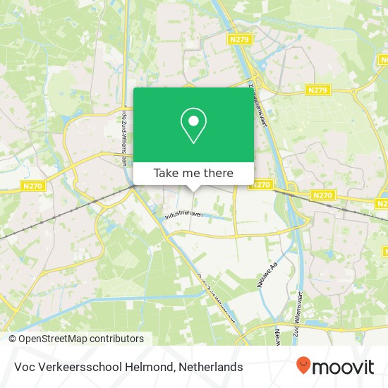 Voc Verkeersschool Helmond kaart