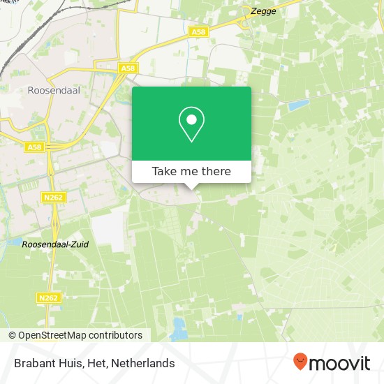 Brabant Huis, Het kaart
