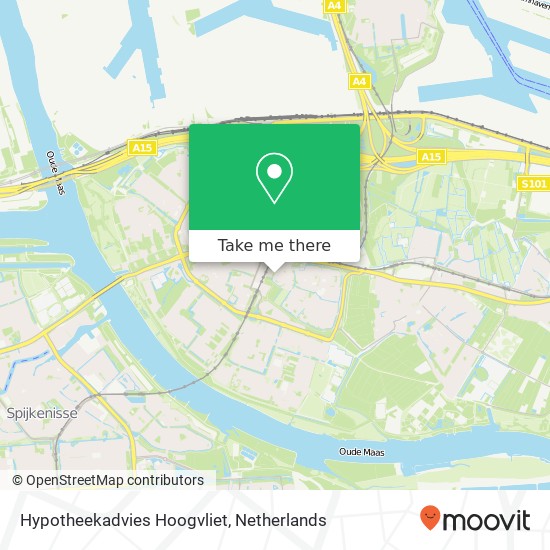 Hypotheekadvies Hoogvliet kaart