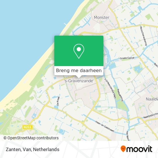 Zanten, Van kaart