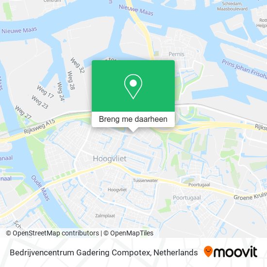 Bedrijvencentrum Gadering Compotex kaart