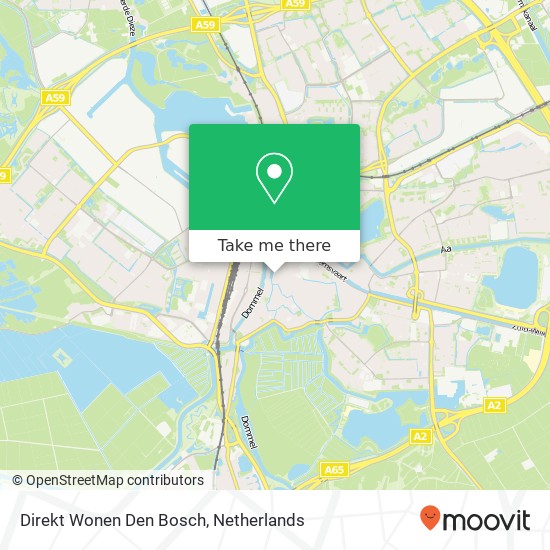 Direkt Wonen Den Bosch kaart