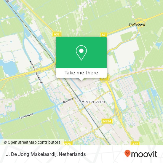 J. De Jong Makelaardij kaart