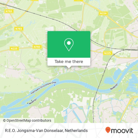 R.E.O. Jongsma-Van Donselaar kaart