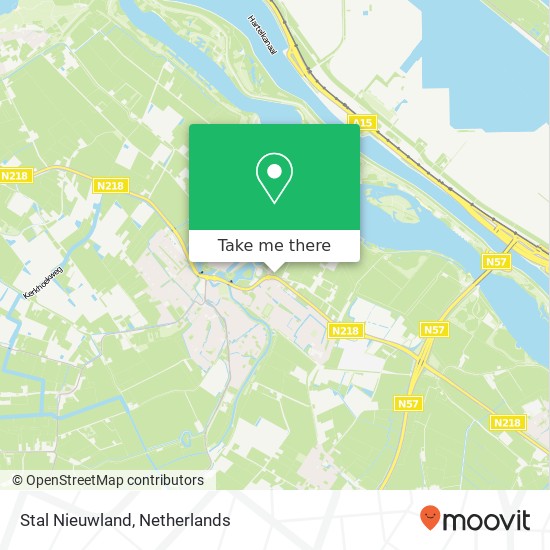 Stal Nieuwland kaart