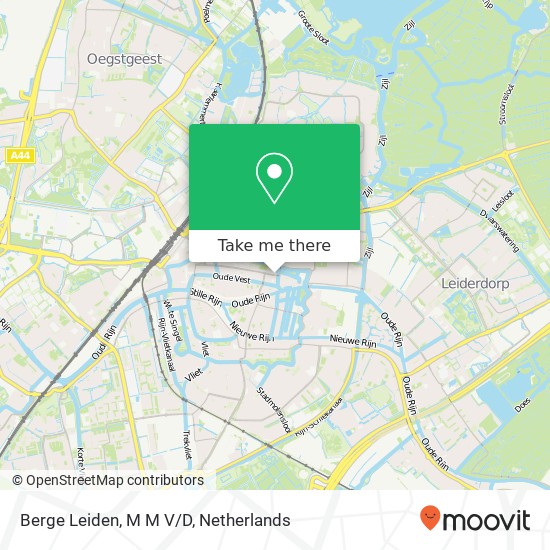 Berge Leiden, M M V/D kaart