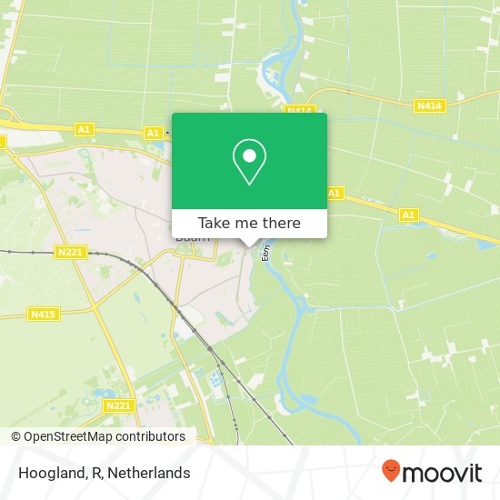 Hoogland, R kaart
