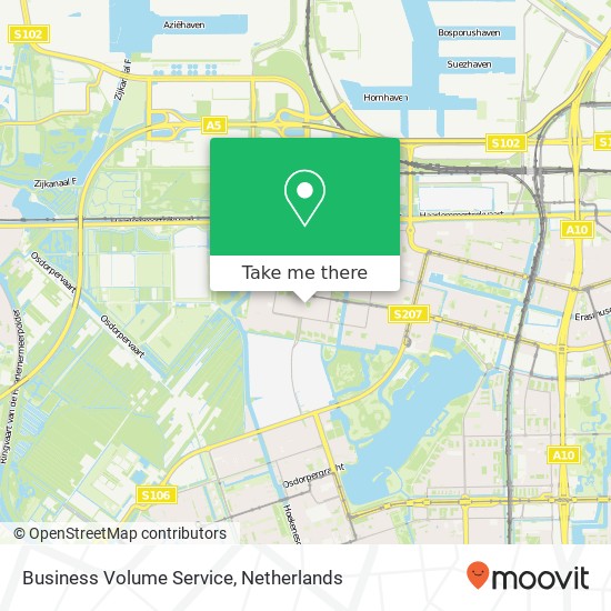 Business Volume Service kaart