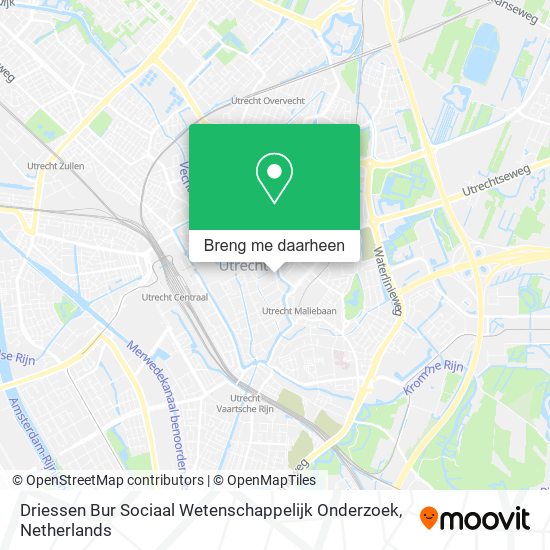 Driessen Bur Sociaal Wetenschappelijk Onderzoek kaart